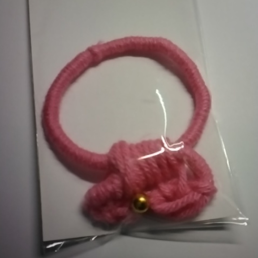 Lorena Espinoza Design Pink Knitted Bracelet